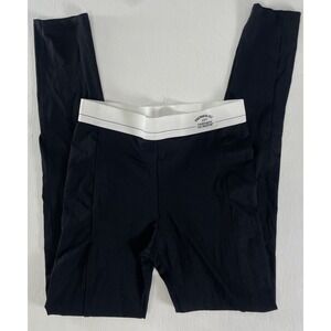 ZARA Black Sports Leggings with waistband detail "LE MATCH" Women Size S